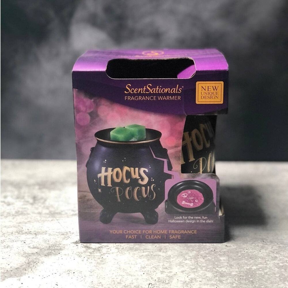 New ScentSationals Hocus Pocus Cauldron Wax Fragrance Warmer Halloween